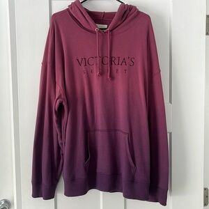 Victoria’s Secret ombré sweatshirt, purple, size XL
